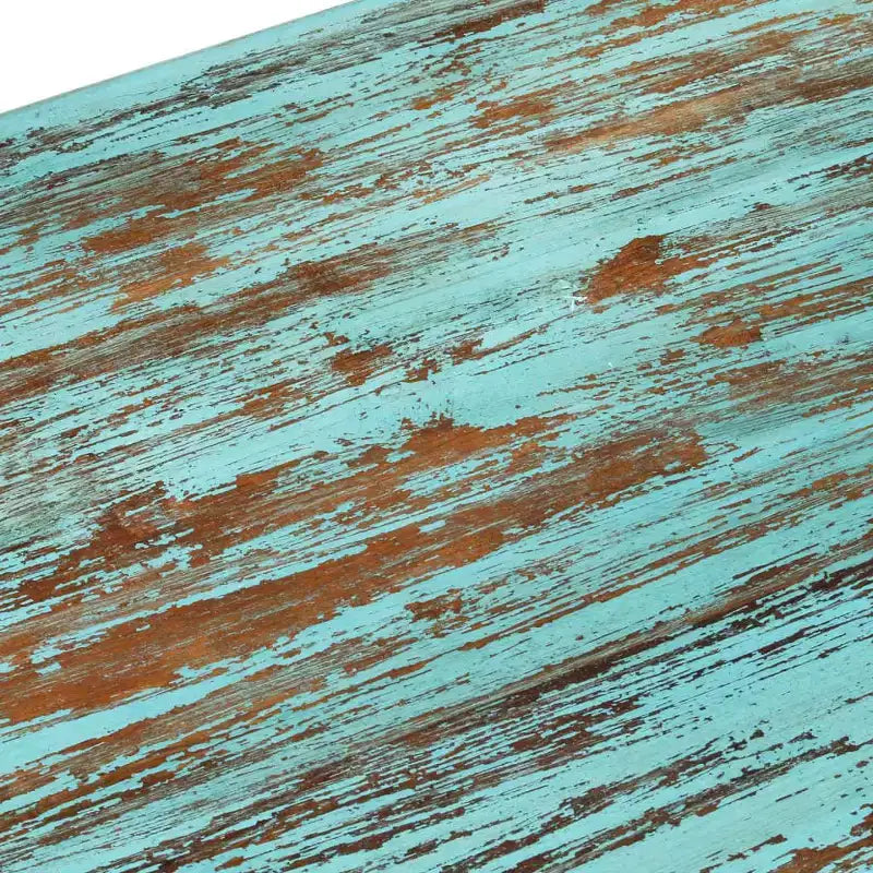 Tavolino da caffè multicolore in legno massello di recupero, 43.3 x 19.7 x 13.4 in