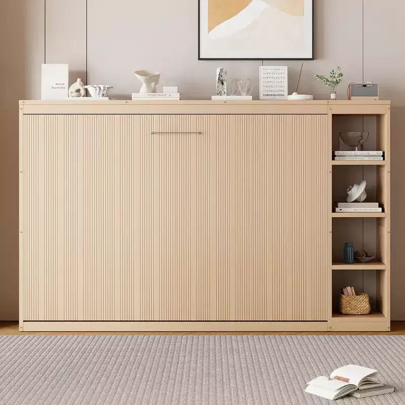 Letto a scomparsa con librerie, letto a parete ribaltabile/mobile letto adatto a camere degli ospiti o uffici.