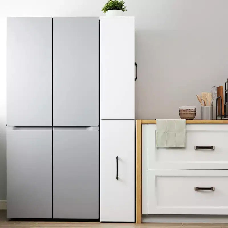 Vetrina contenitore da 70.87in con ripiano estraibile multifunzione a 4 livelli e 2 ante in vetro, dispensa moderna in legno per soggiorno e sala da pranzo