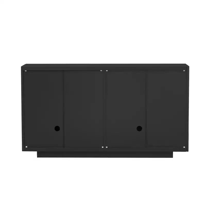 Credenza da 59.8'' con 4 ante ondulate e ripiani regolabili. Tavolo consolle per ingresso. Soggiorno. Sala da pranzo. Cucina