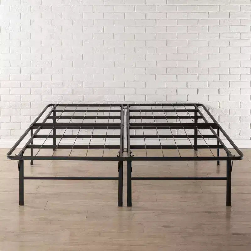 14 Premium Steel Bed Frame and Platform Bed Black
