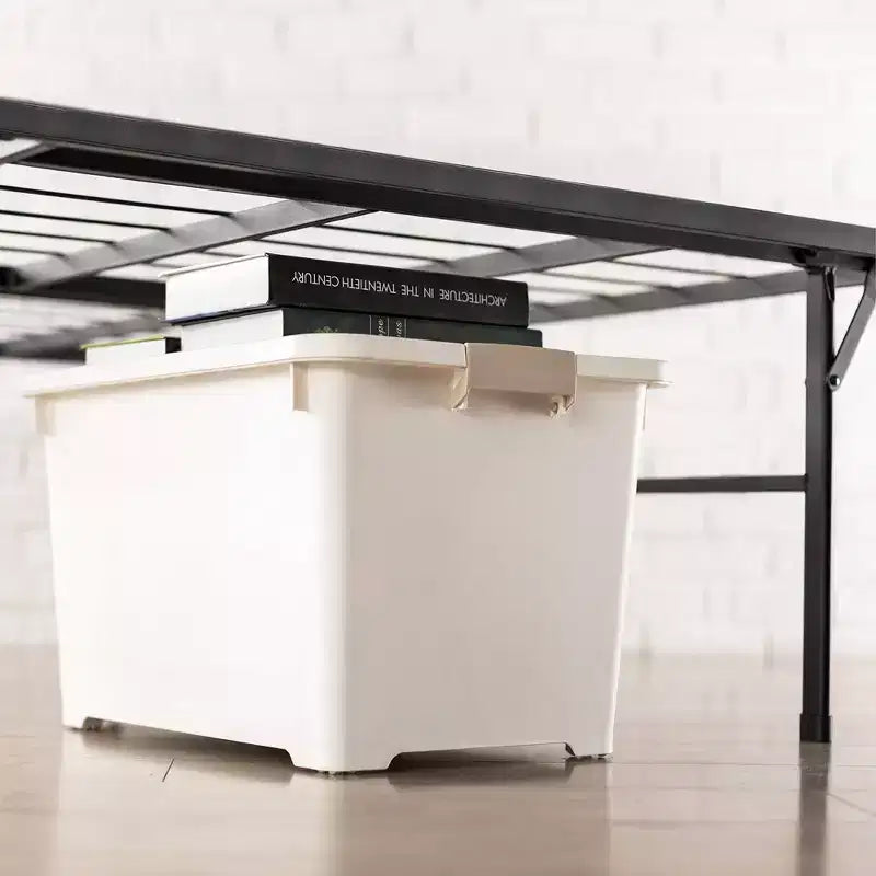 14 Premium Steel Bed Frame and Platform Bed Black