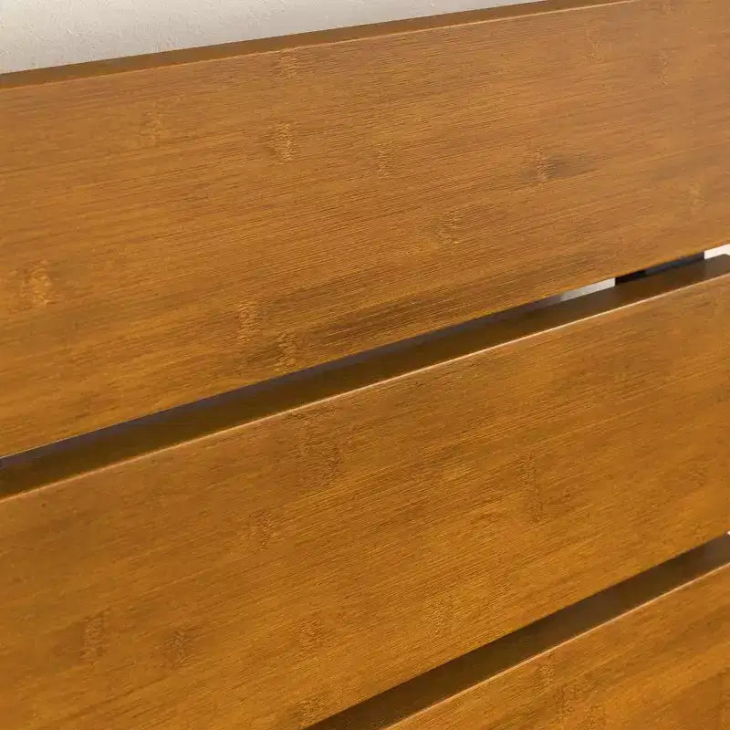 Struttura letto con base in metallo, naturale