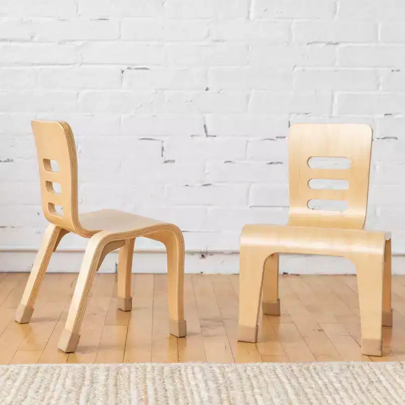 Stackable Bentwood Chair, 10in Seat Height, 2-Pack