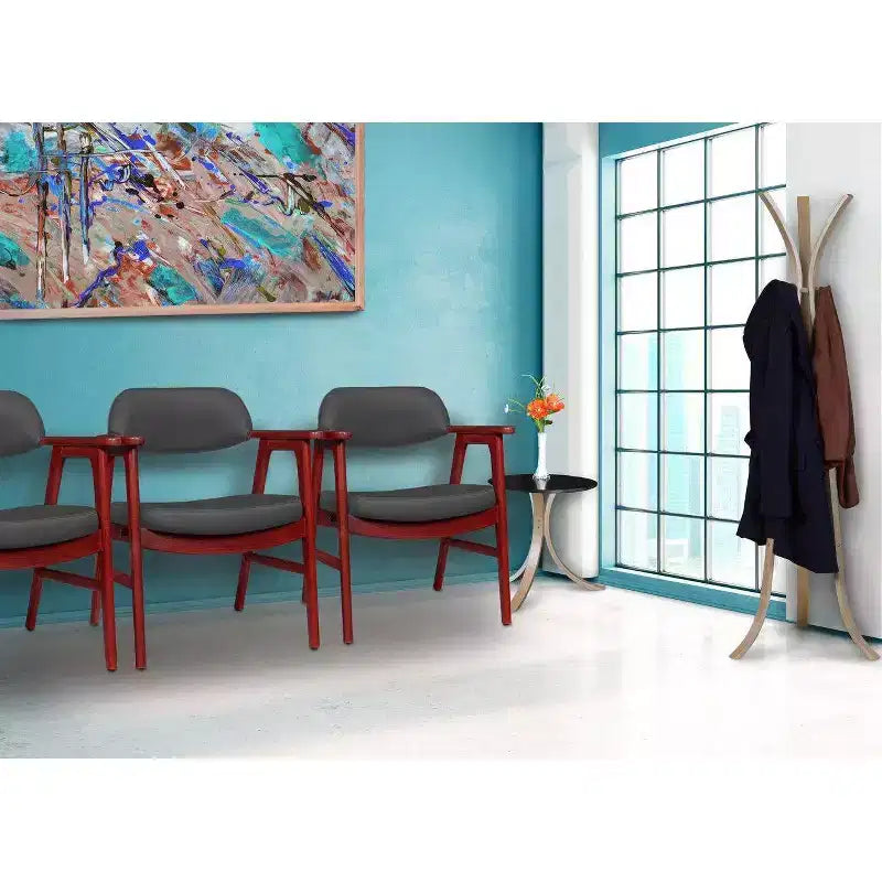 Upholstered Guest Side Accent Reception Armchair