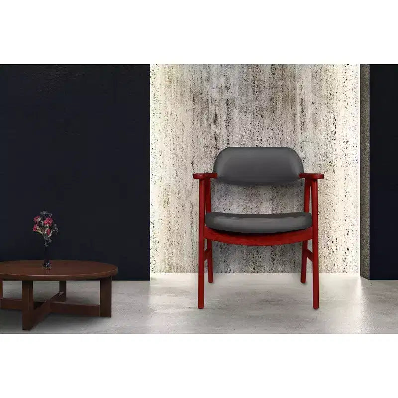 Upholstered Guest Side Accent Reception Armchair